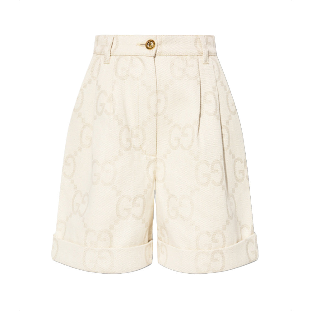 Gucci Maxi GG Short Pants Ivory