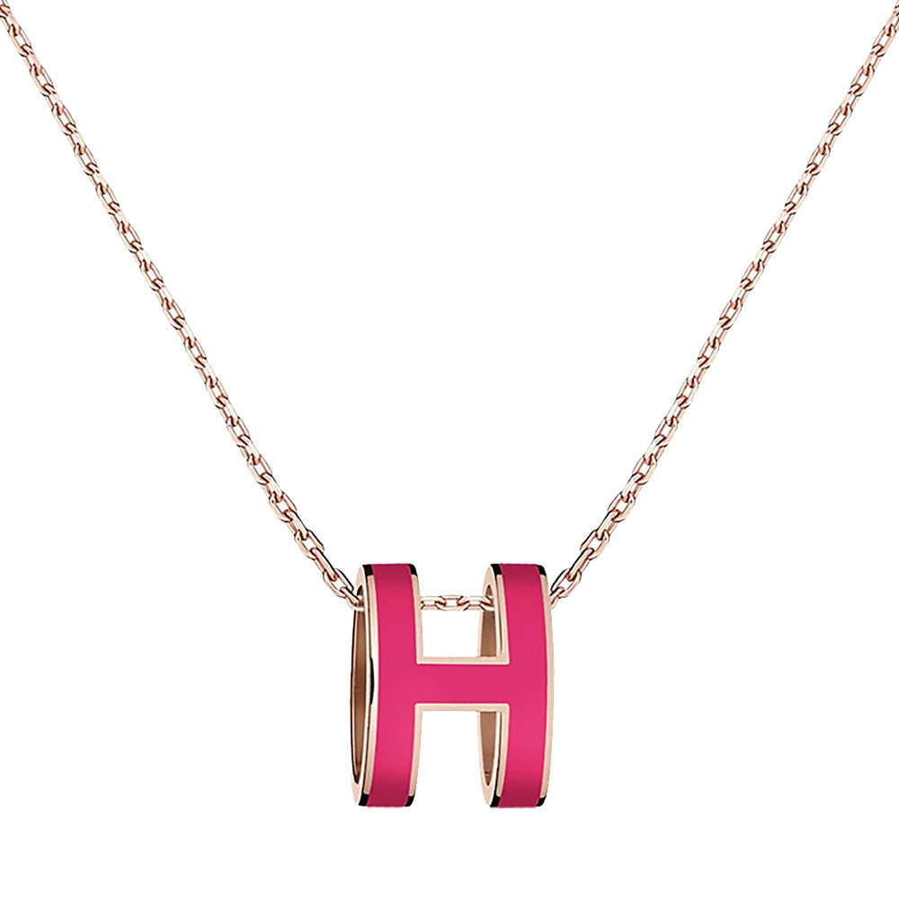 Hermes Necklace Pop H Necklace Fuchsia Rghw