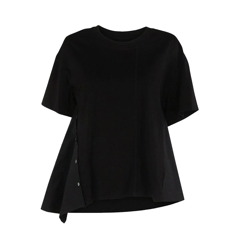 PHILLIP LIM Top Broderie Sleeve Blouse Black