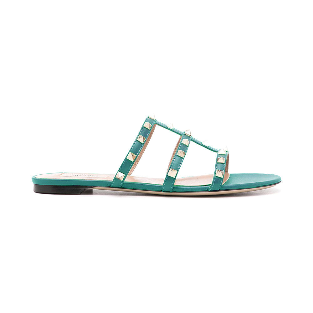 valentino garavani Rockstud Strappy Sandal Flats Ultrama