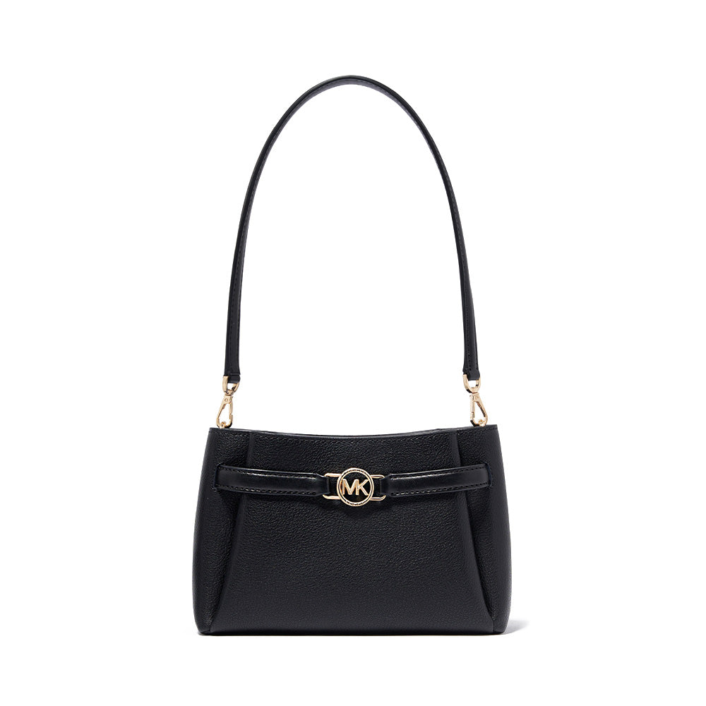 Michael Kors Angelina Small Leather Shoulder Bag Black