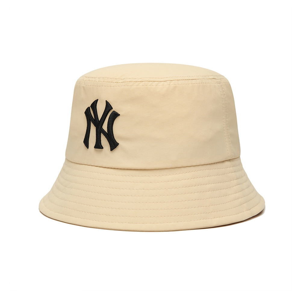 MLB Hat NY Yankees Classic Nylon Bucket Hat Beige