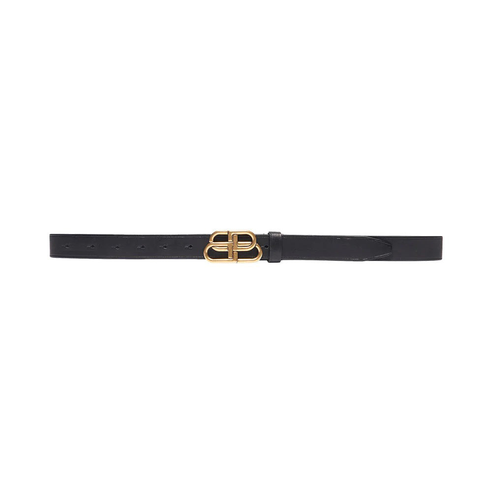 balenciaga BB Belt 28mm Black Ghw - 20 Holes