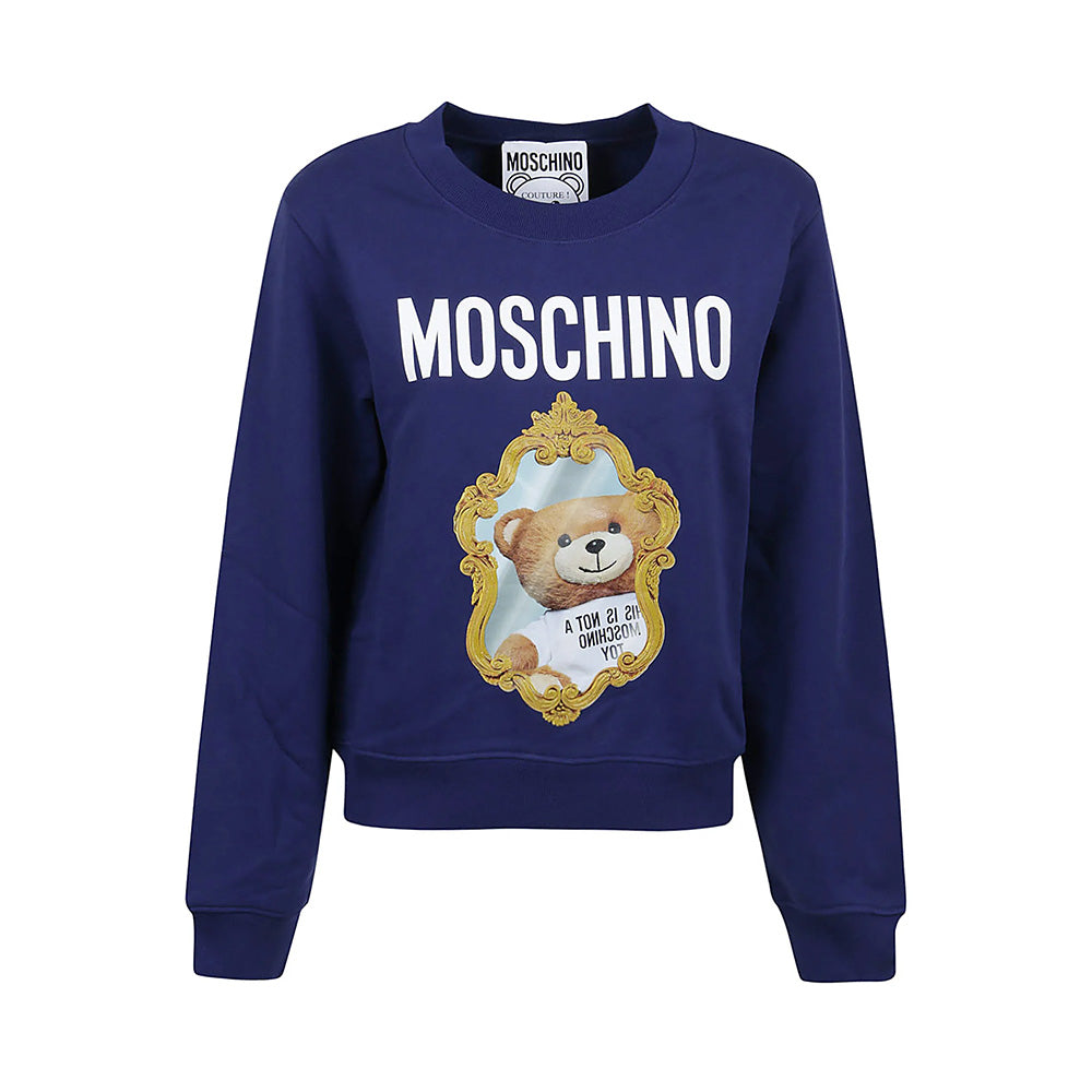 Moschino Teddy Mirror Sweatshirt Blue