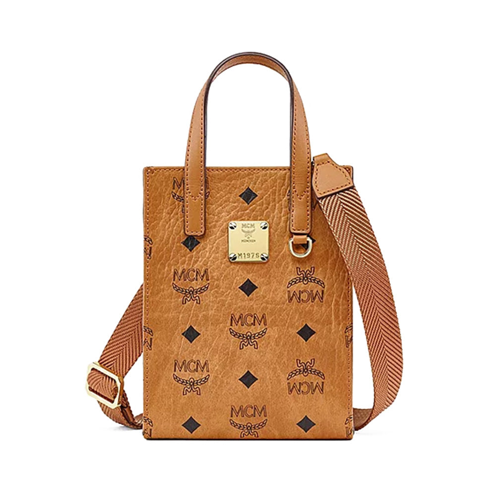 X-Mini Aren Tote in Visetos Cognac