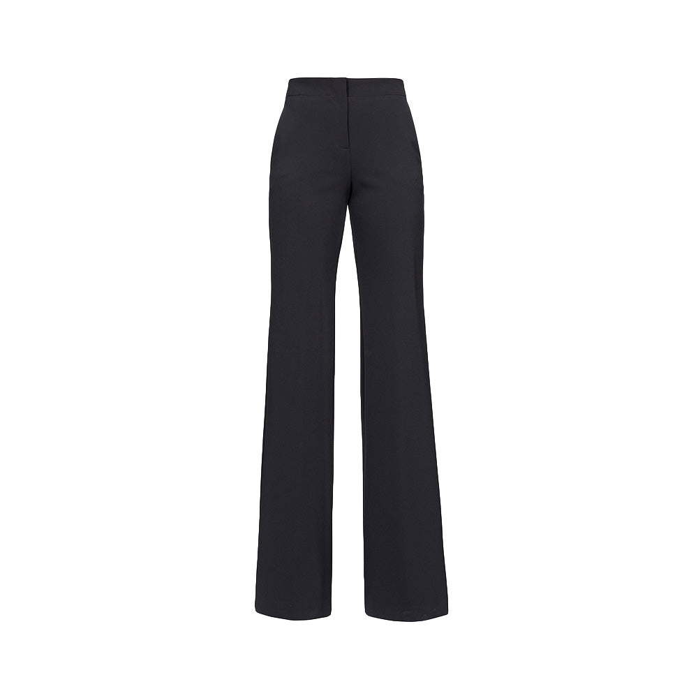 Pinko Pants Loose Fitting Cady Trousers Black