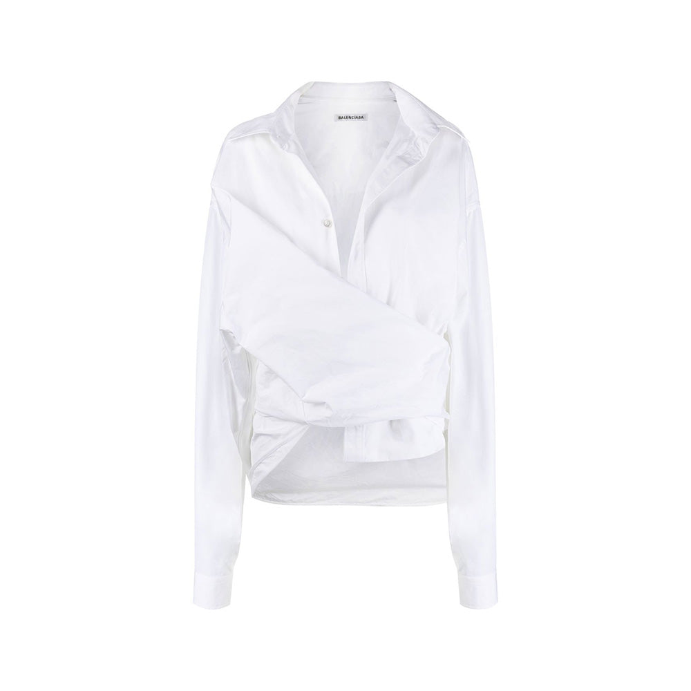 Balenciaga Wrap White Shirt