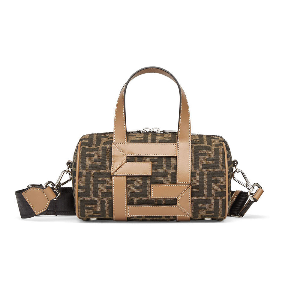 Fendi Mini Bag FF Fabric Brown