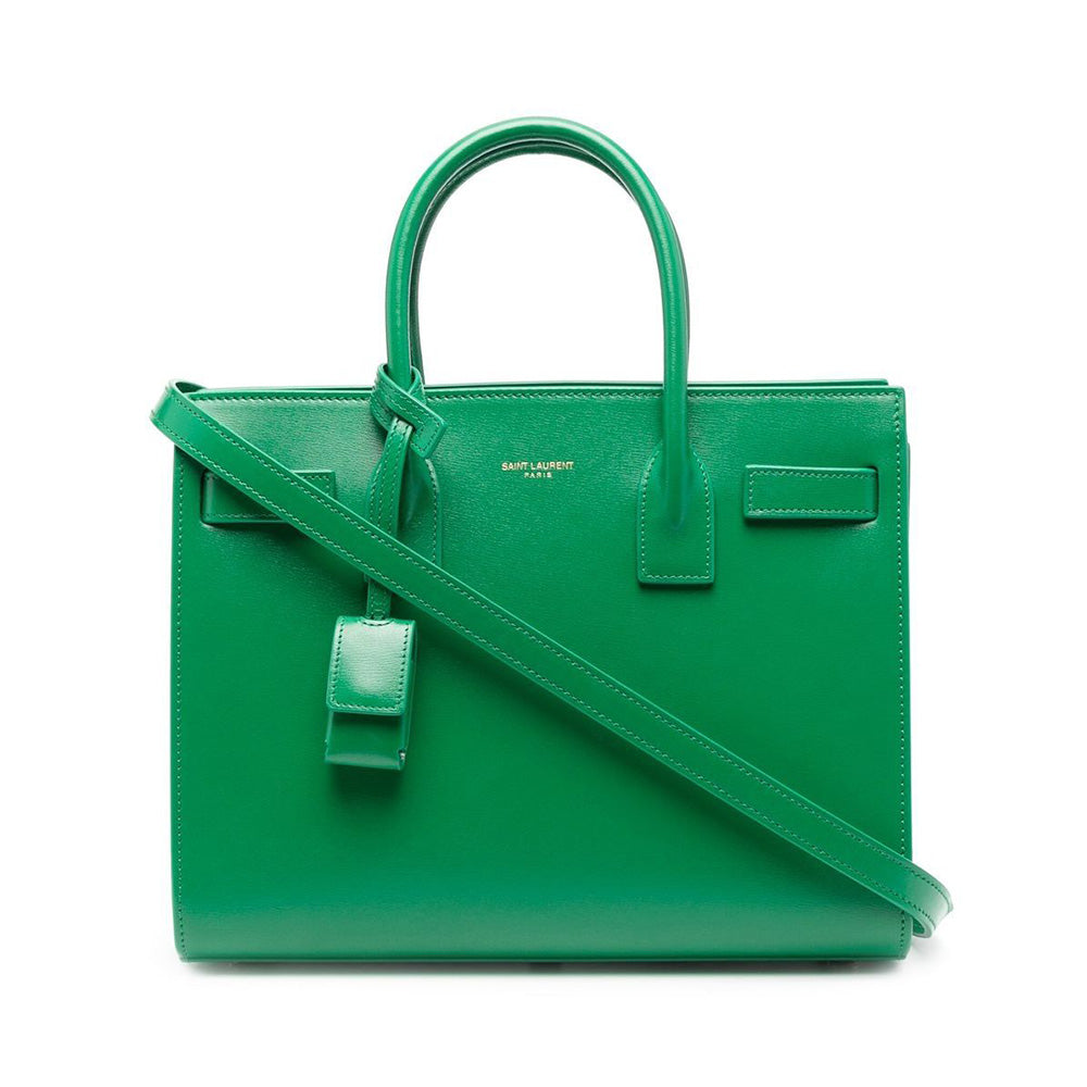 Saint Laurent Classic Sac De Jour Baby Smooth Leather Green Ghw