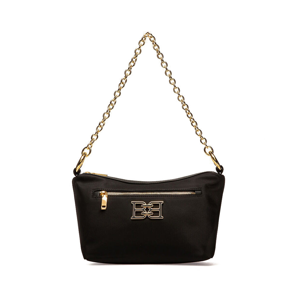 Bally Eyfel Nylon Chain Bag Black