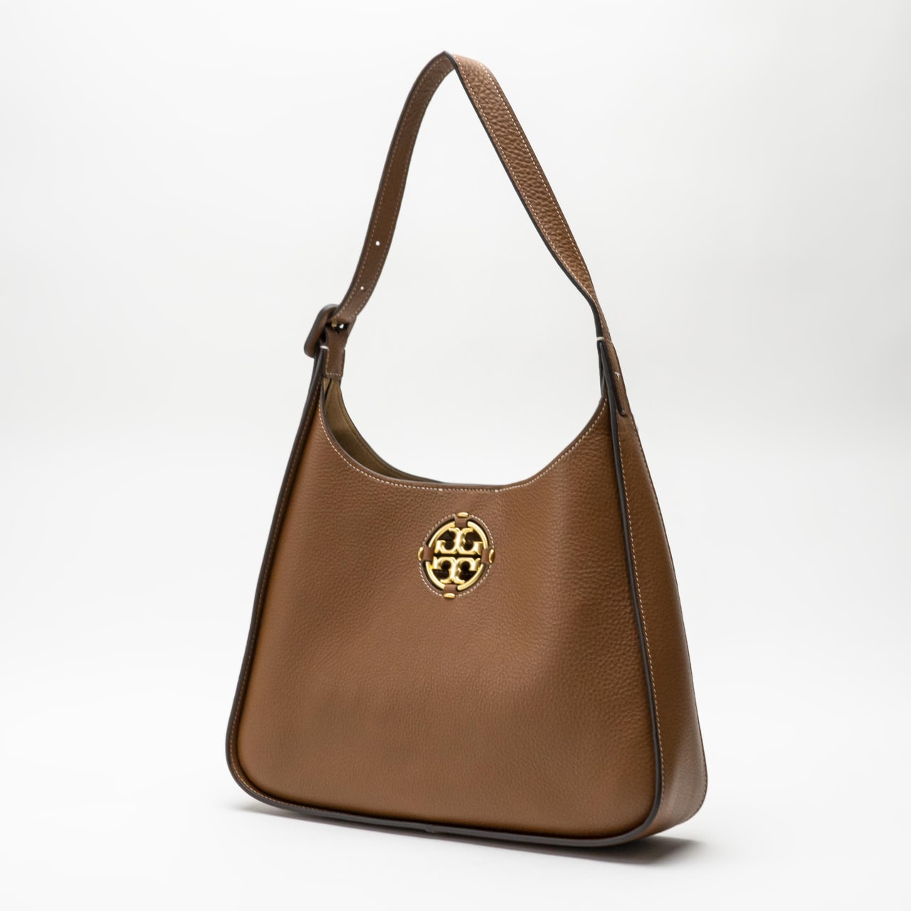 Tory Burch Miller Classic Hobo Bag Light Umber Ghw