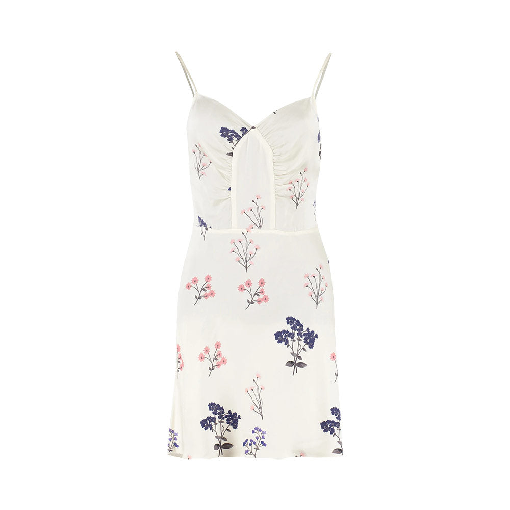 Self Portrait Vintage Floral Print Mini Dress Payjama Set Ivory