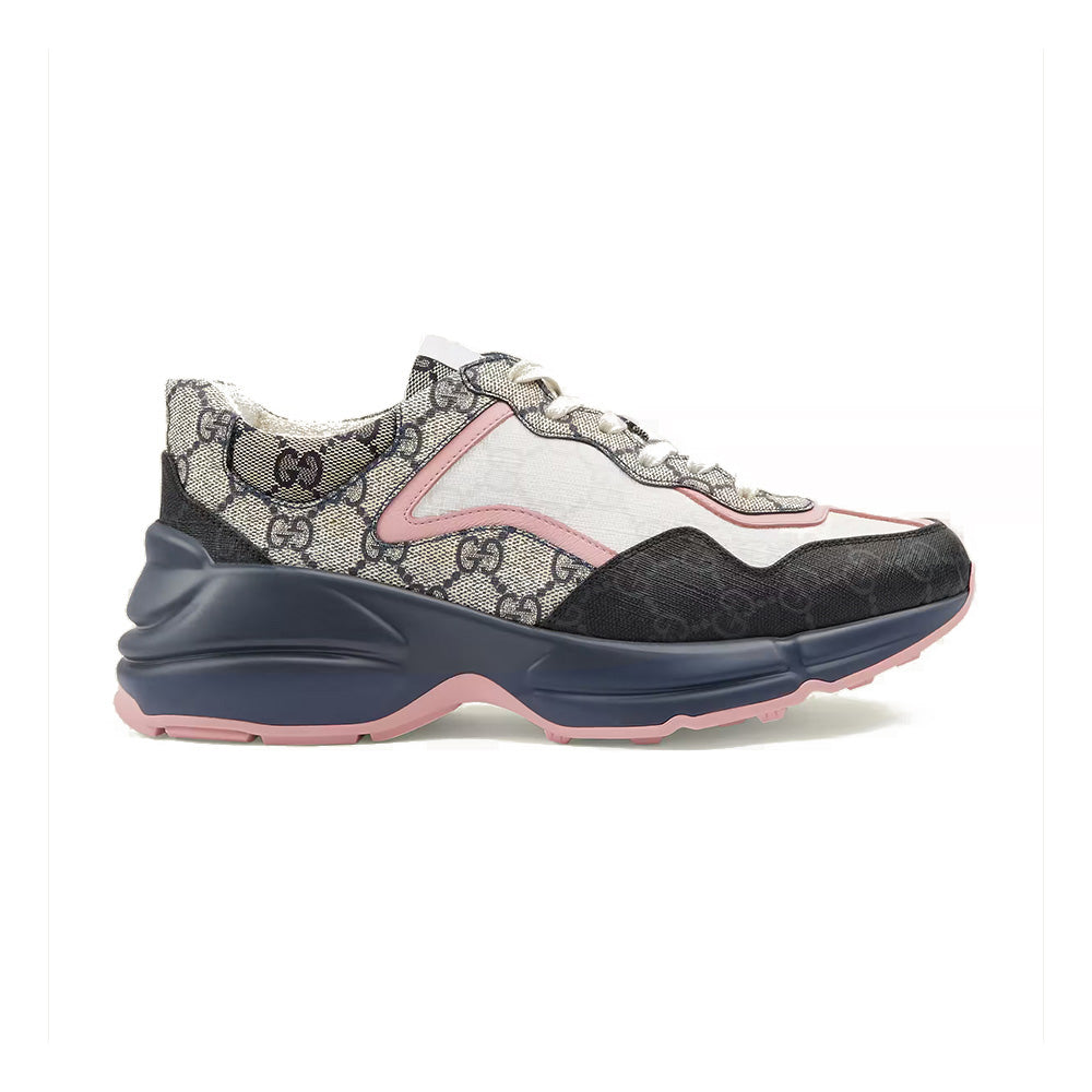 Gucci GG Canvas Rhyton Sneaker Beige Blue Wom