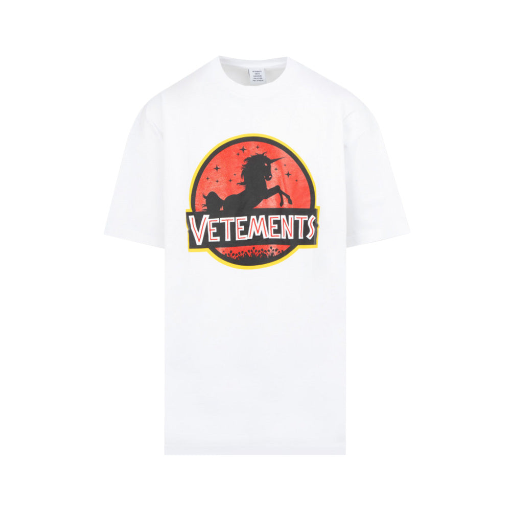 vetements Jurassic Unicorn T-Shirt White Man