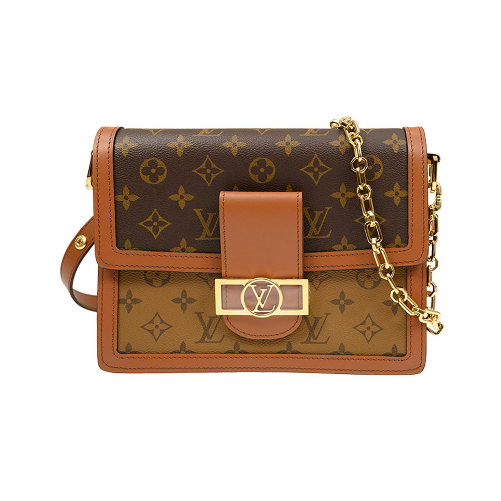 Louis Vuitton Dauphine MM Monogram Canvas Shoulder Bag