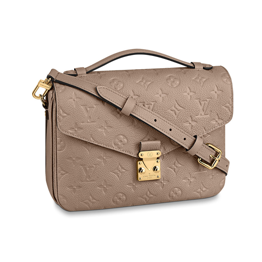 Louis Vuitton Pochette Métis Monogram Empreinte Leather Tourterelle