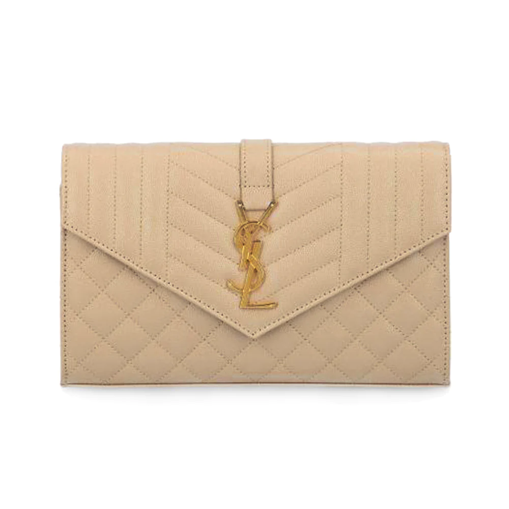 Envelope WOC 22cm Mix Matelasse Dark Beige Ghw
